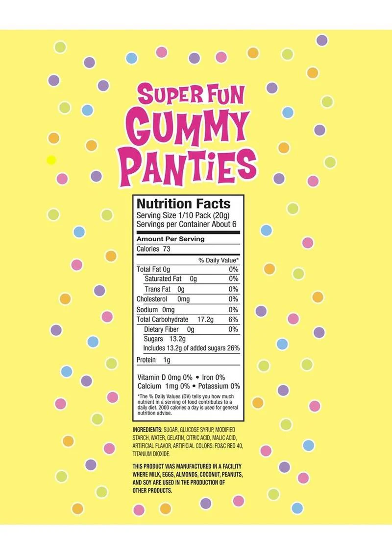 Super Fun Gummy Heart Shaped Bikini Candy Set - Image 2