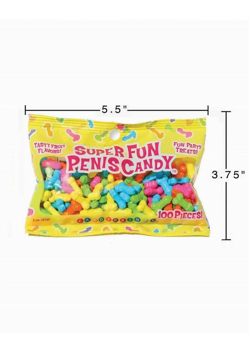 Super Fun Penis Candy 100 Pieces Tasty Fruit Flavors - Image 3