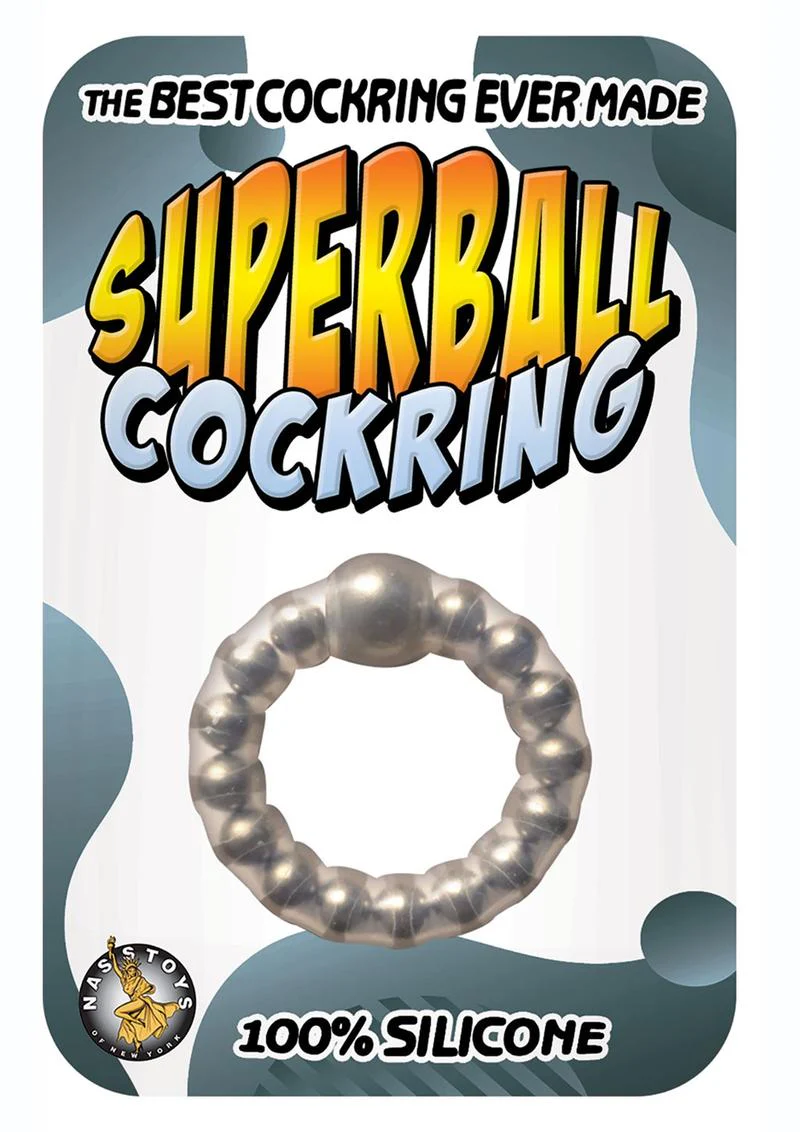 Superball Cockring Silicone Clear Cock Ring - Image 2