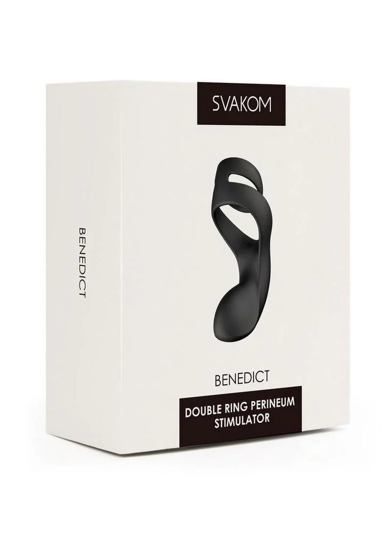 Svakom Benedict Silicone Rechargeable Double Ring Perineum Stimulator - Image 4