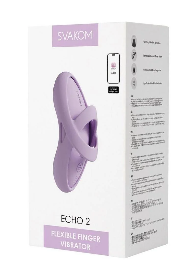 Svakom Echo Compatible Recharge Heated Finger Vibrator - Image 7