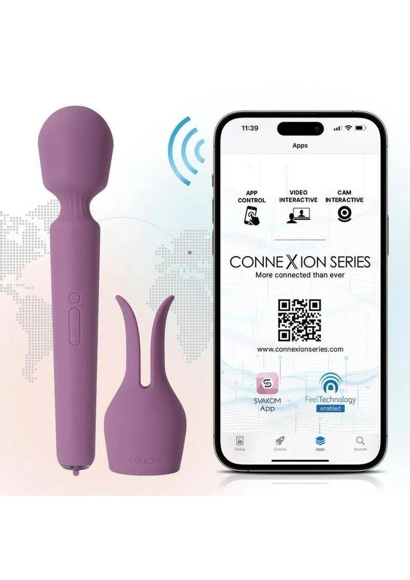 Svakom Emma Neo 2 Wand Vibrator App-Controlled Silicone Massager - Image 3