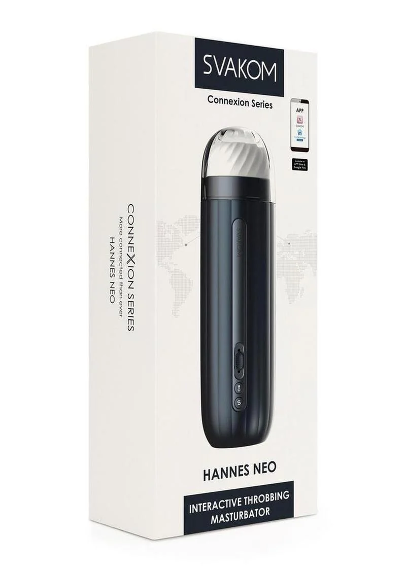 Svakom Hannes Neo Interactive Throbbing Masturbator Rechargeable - Image 4