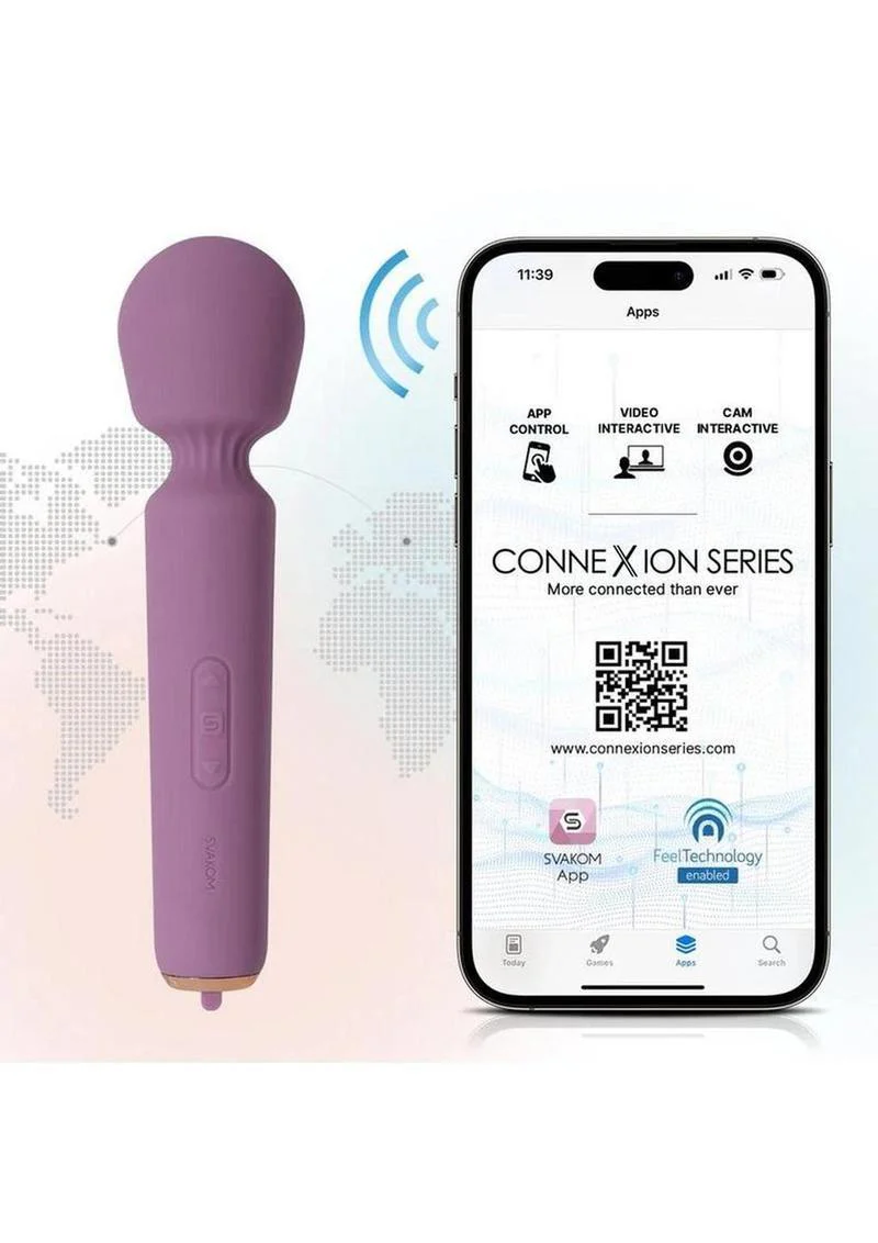 Svakom Mini Emma Neo Wand Vibrator Interactive And App-Controlled - Image 3