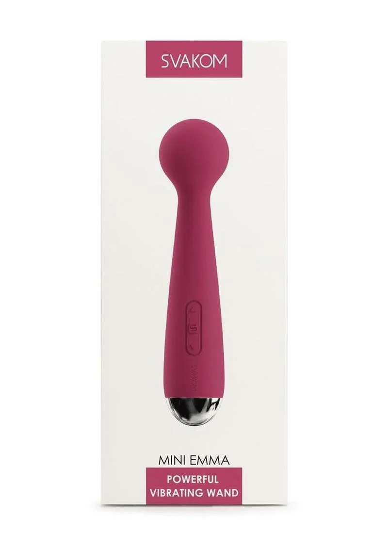 Svakom Mini Emma Wand Vibrator Compact Silicone Massager - Image 4