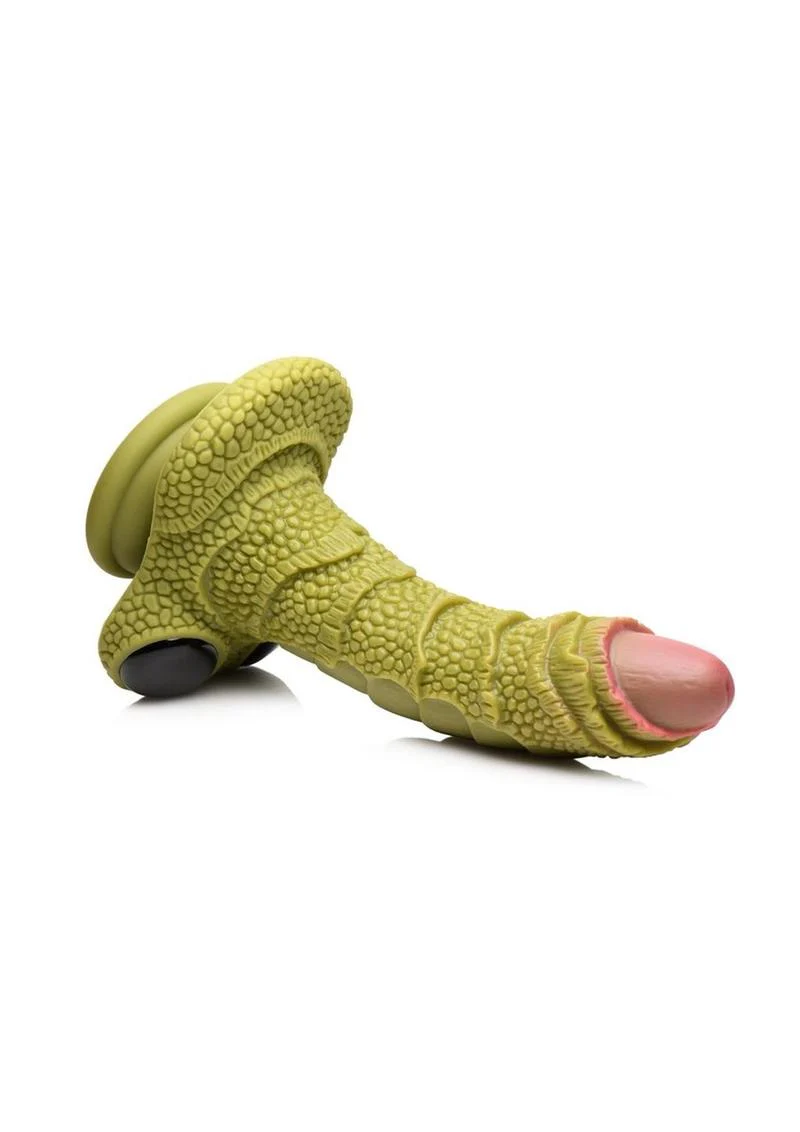 Swamp Monster Green Scaly Silicone Dildo - Image 3