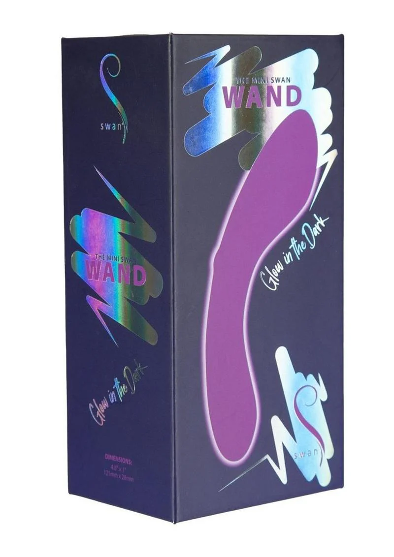 Swan Mini Swan Wand Rechargeable Silicone Glow in the Dark Massager - Image 13