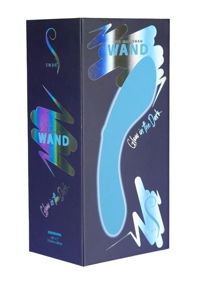 Swan Mini Swan Wand Rechargeable Silicone Glow in the Dark Massager - Image 16