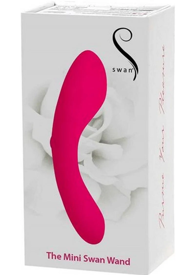 Swan Mini Swan Wand Rechargeable Silicone Vibrator - Image 4