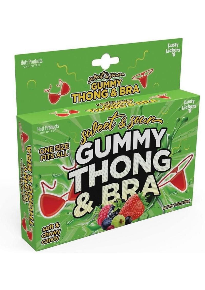 Sweet And Sour Gummy Thong And Bra One Size Soft And Chewy Candy - Image 2