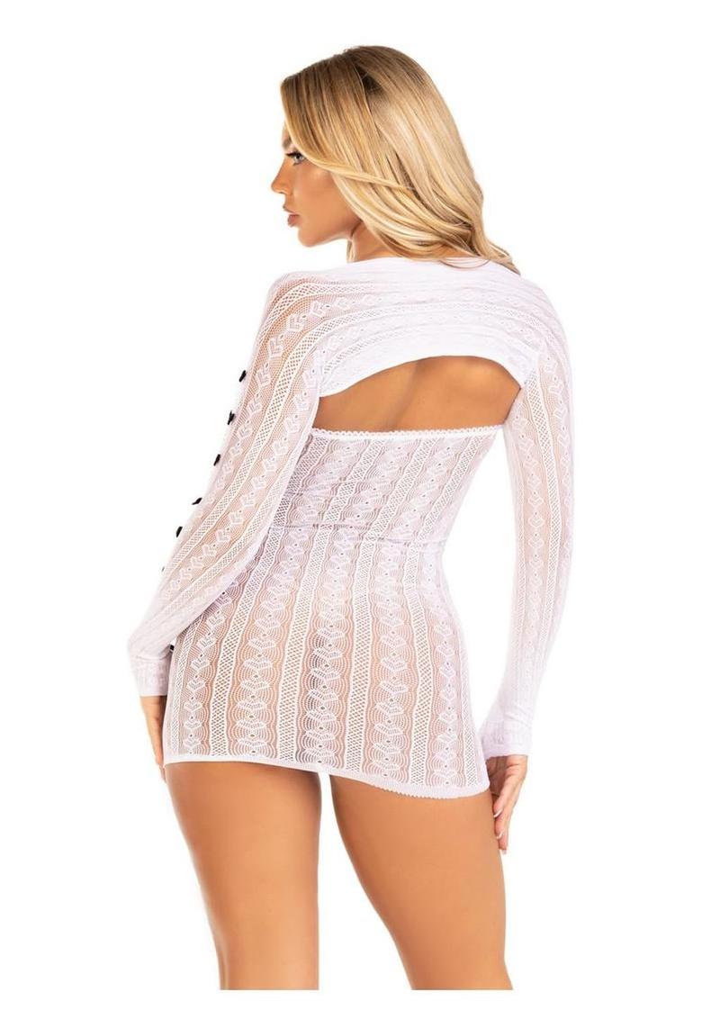 Sweetheart Striped Tube Dress and Shrug Set - Image 2
