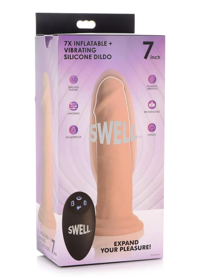Swell 7X Inflatable And Vibrating Rechargeable Silicone Dildo - Image 7