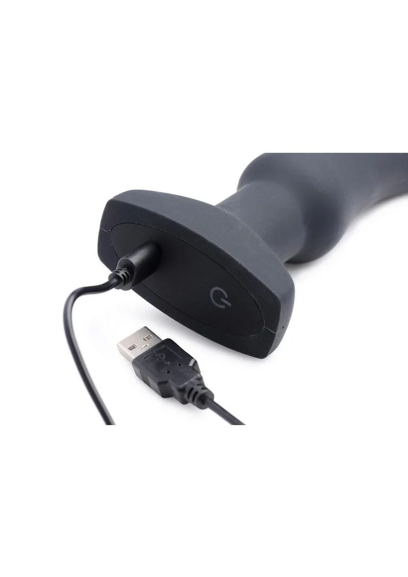 Swell Inflatable Silicone Vibrating Curved Anal Plug - Image 2