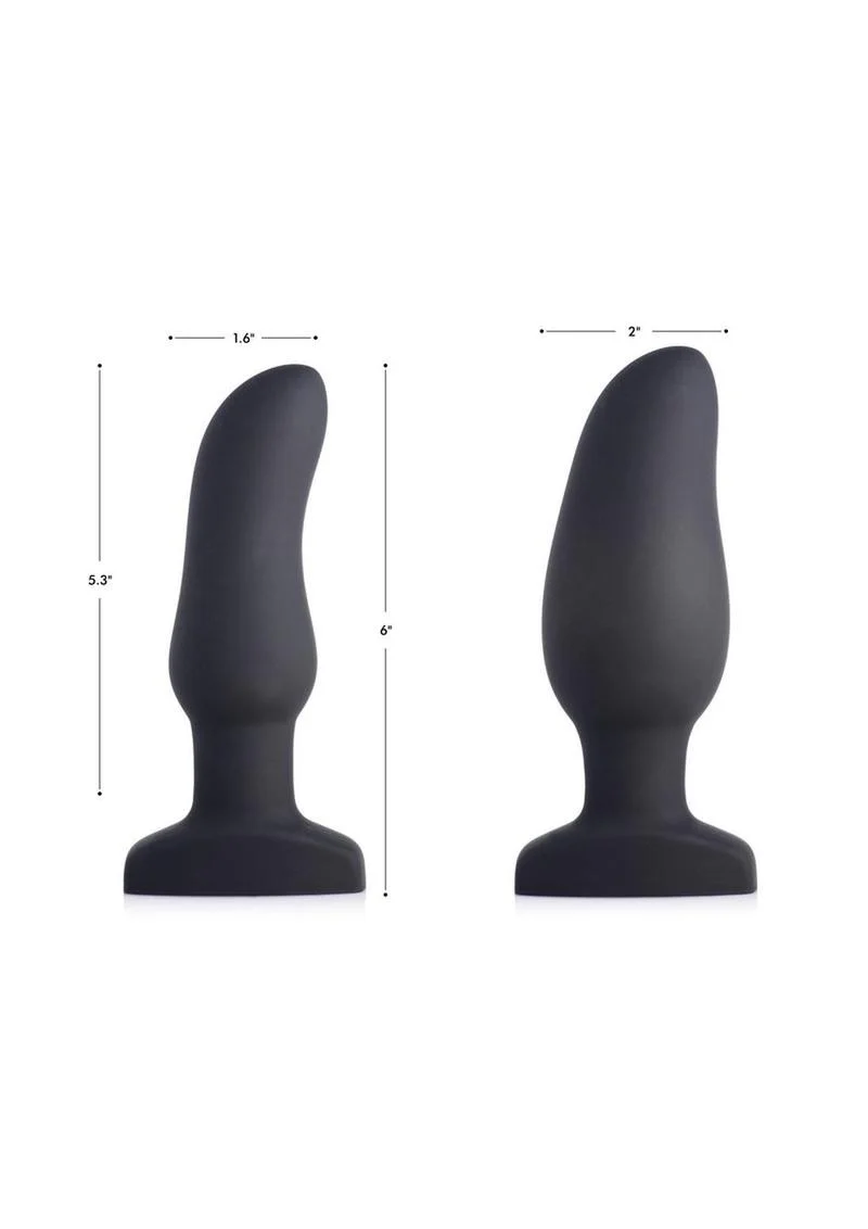 Swell Inflatable Silicone Vibrating Curved Anal Plug - Image 3