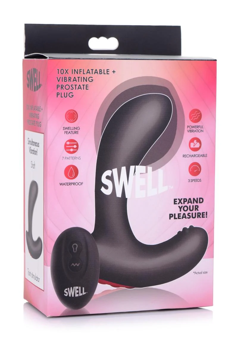 Swell Inflatable Vibrating Rechargeable Prostate Plug - Image 3