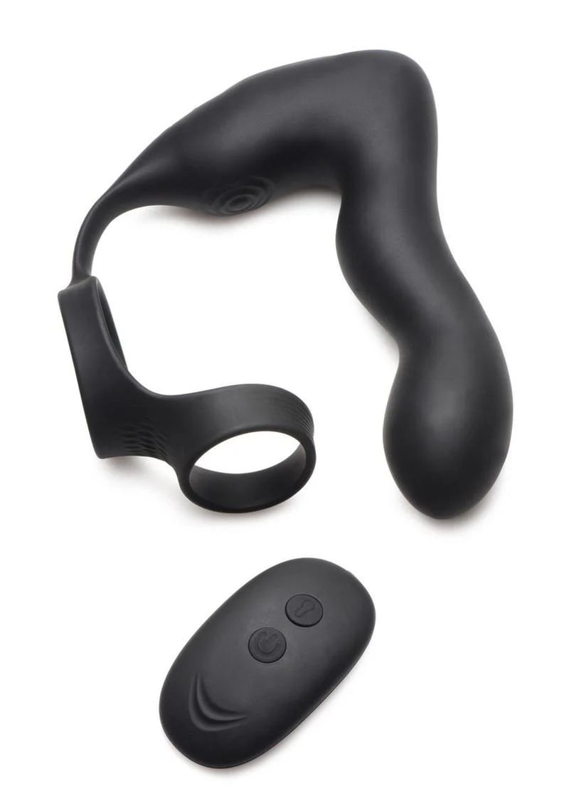 Swell Rechargeable Silicone Inflatable Prostate Plug with Cock And Ball Ring - Image 2