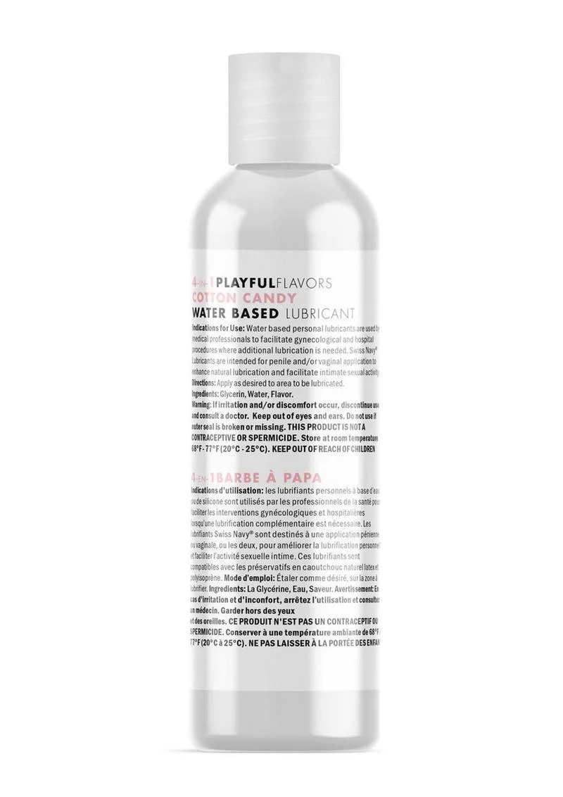 Swiss Navy 4-in-1 Cotton Candy Flavored Lubricant - Image 2