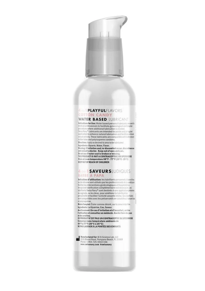 Swiss Navy 4-in-1 Cotton Candy Flavored Lubricant - Image 5