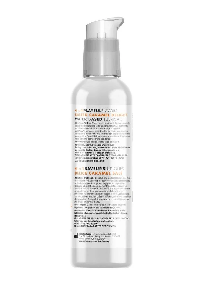 Swiss Navy 4 in 1 Flavors Lubricant Salted Caramel Delight - Image 2