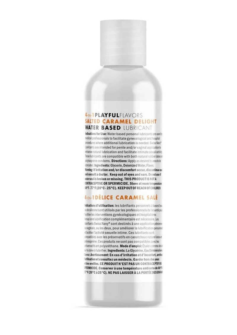 Swiss Navy 4 in 1 Playful Flavors Salted Caramel Delight - Image 2