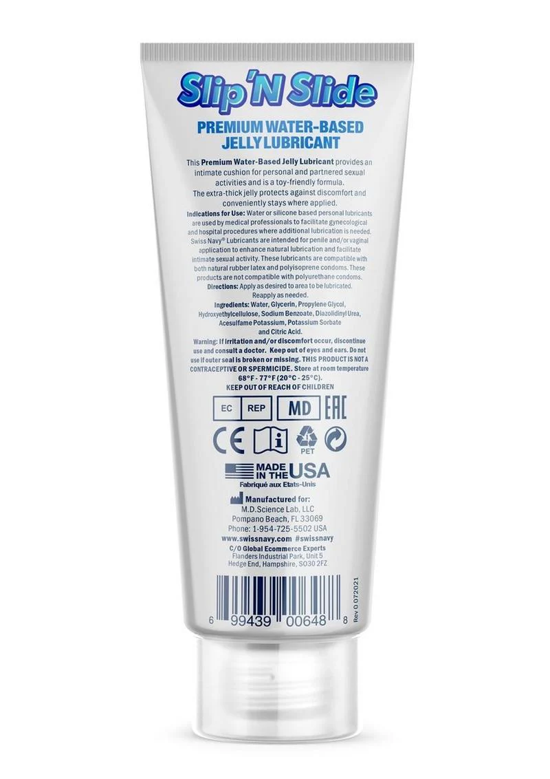 Swiss Navy Slip 'N Slide Premium Jelly Lubricant Ultra Thick Formula - Image 4