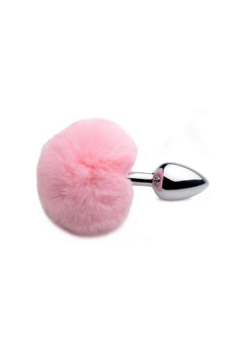 Tailz Fluffy Bunny Tail Pink Plush Rabbit Tail Anal Plug - Image 2
