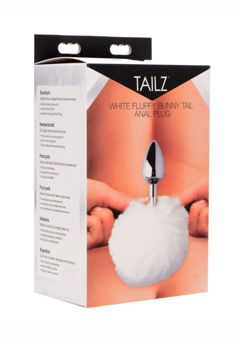 Tailz Fluffy Bunny Tail Pink Plush Rabbit Tail Anal Plug - Image 7