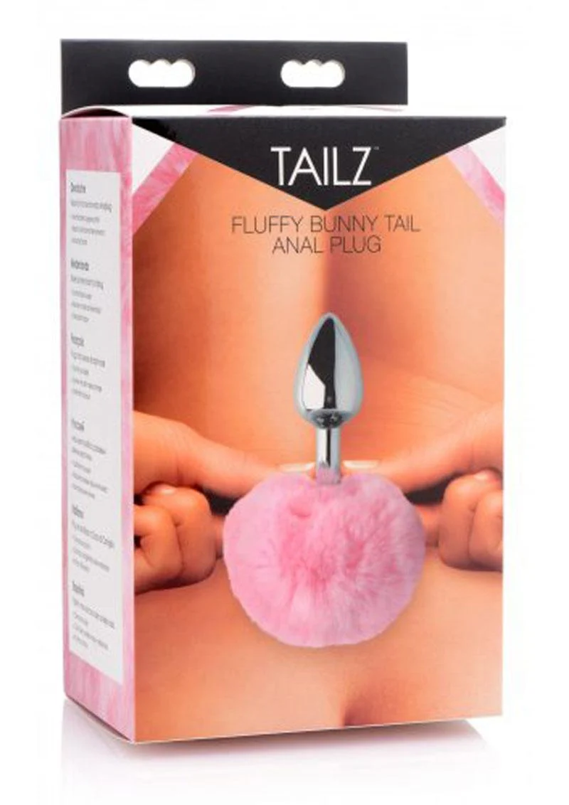 Tailz Fluffy Bunny Tail Pink Plush Rabbit Tail Anal Plug - Image 8