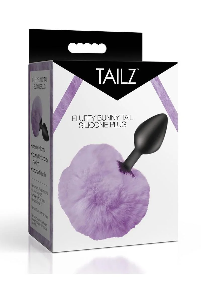 Tailz Fluffy Bunny Tail Silicone Plug - Image 6