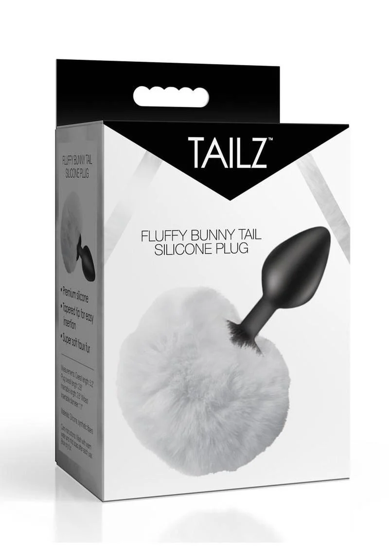 Tailz Fluffy Bunny Tail Silicone Plug - Image 7