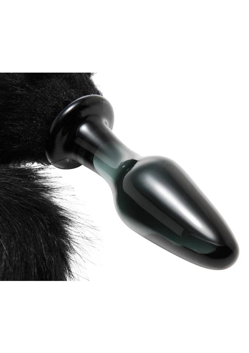 Tailz Midnight Fox Tail Glass Butt Plug With Tail - Image 2
