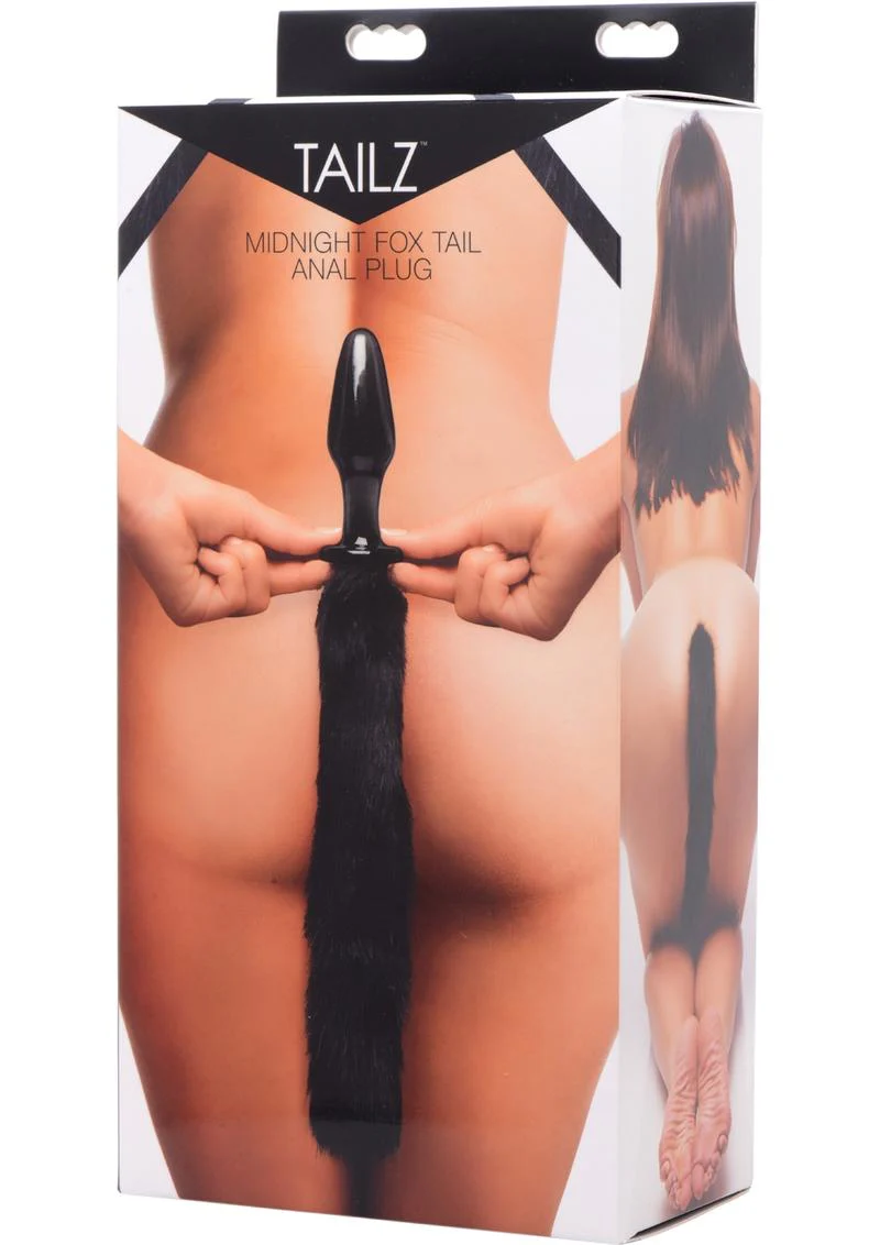 Tailz Midnight Fox Tail Glass Butt Plug With Tail - Image 4