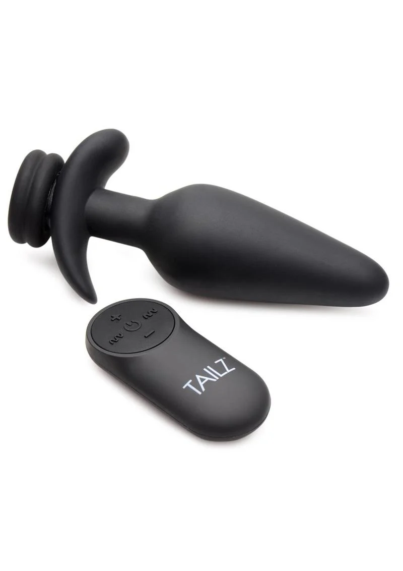 Tailz Snap-On 10X Vibrating Large Silicone Anal Plug with Remote - Image 3