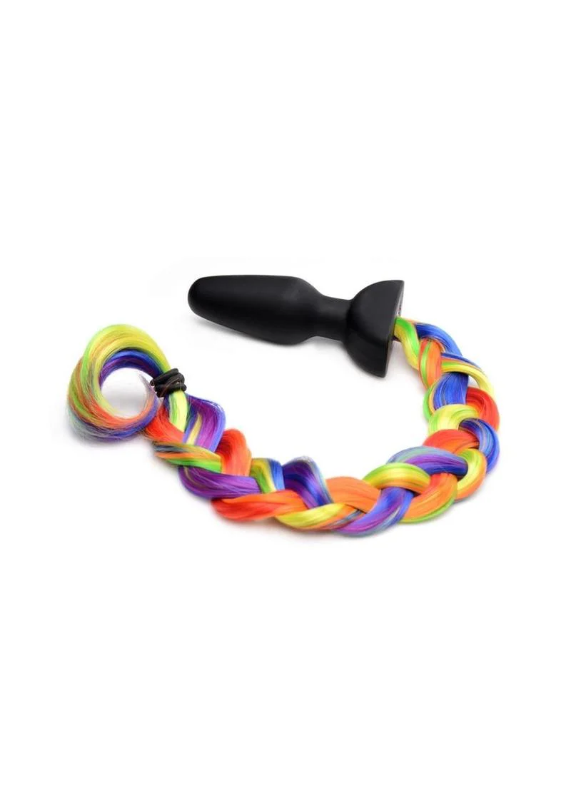 Tailz Vibrating Rainbow Pony Tail Anal Plug – Fun and Powerful - Image 3