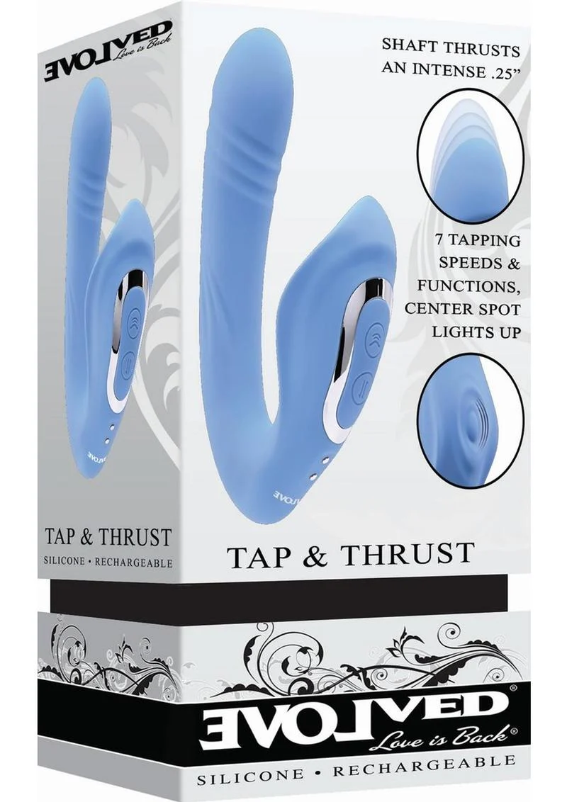 Tap and Thrust Silicone Vibrator - Image 4