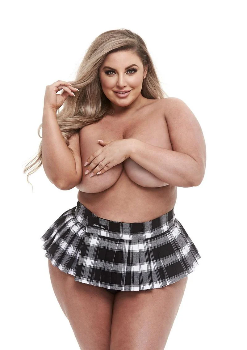 Teacher’s Pet Plaid Versatile Fun Schoolgirl Mini Skirt - Image 6