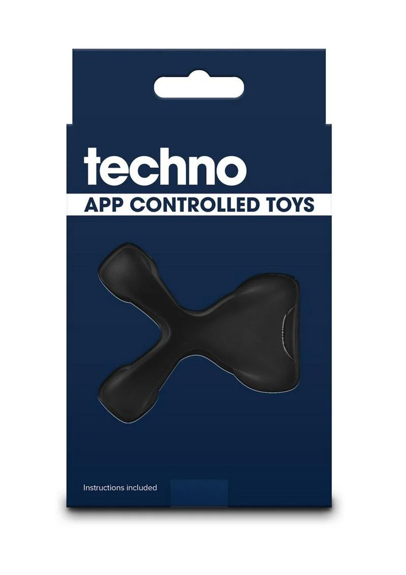 Techno Strobe App Controlled Rechargeable Silicone Vibrating Cock Ring - Image 3
