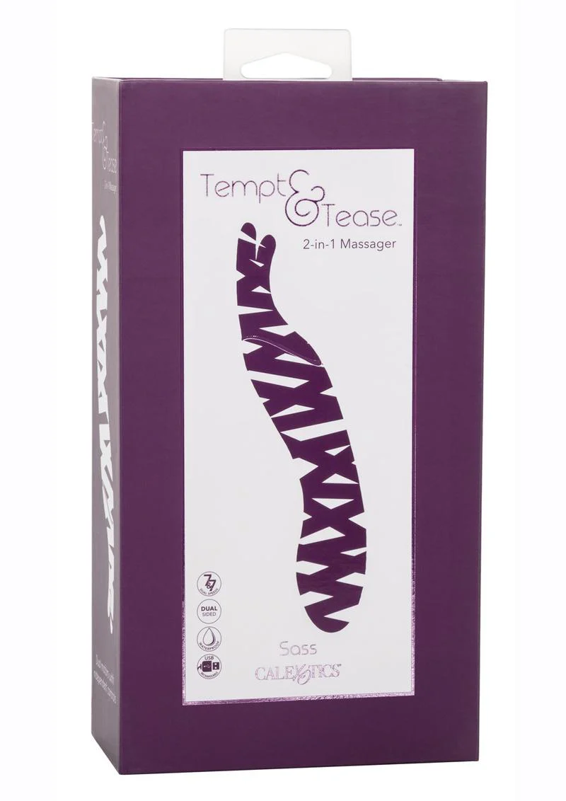 Tempt And Tease 2-in-1 Massager with Rechargeable Silicone Vibrator - Image 4