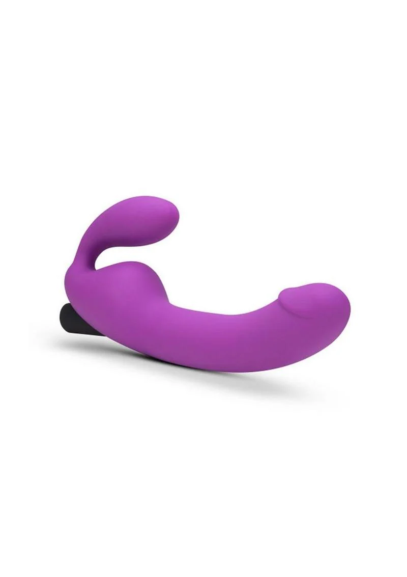 Temptasia Cyrus Purple Silicone Strapless Vibrating Dildo - Image 3