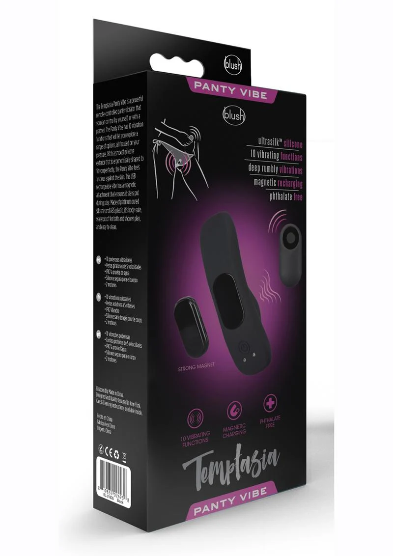 Temptasia Silicone Rechargeable Panty Vibe with Remote - Image 3