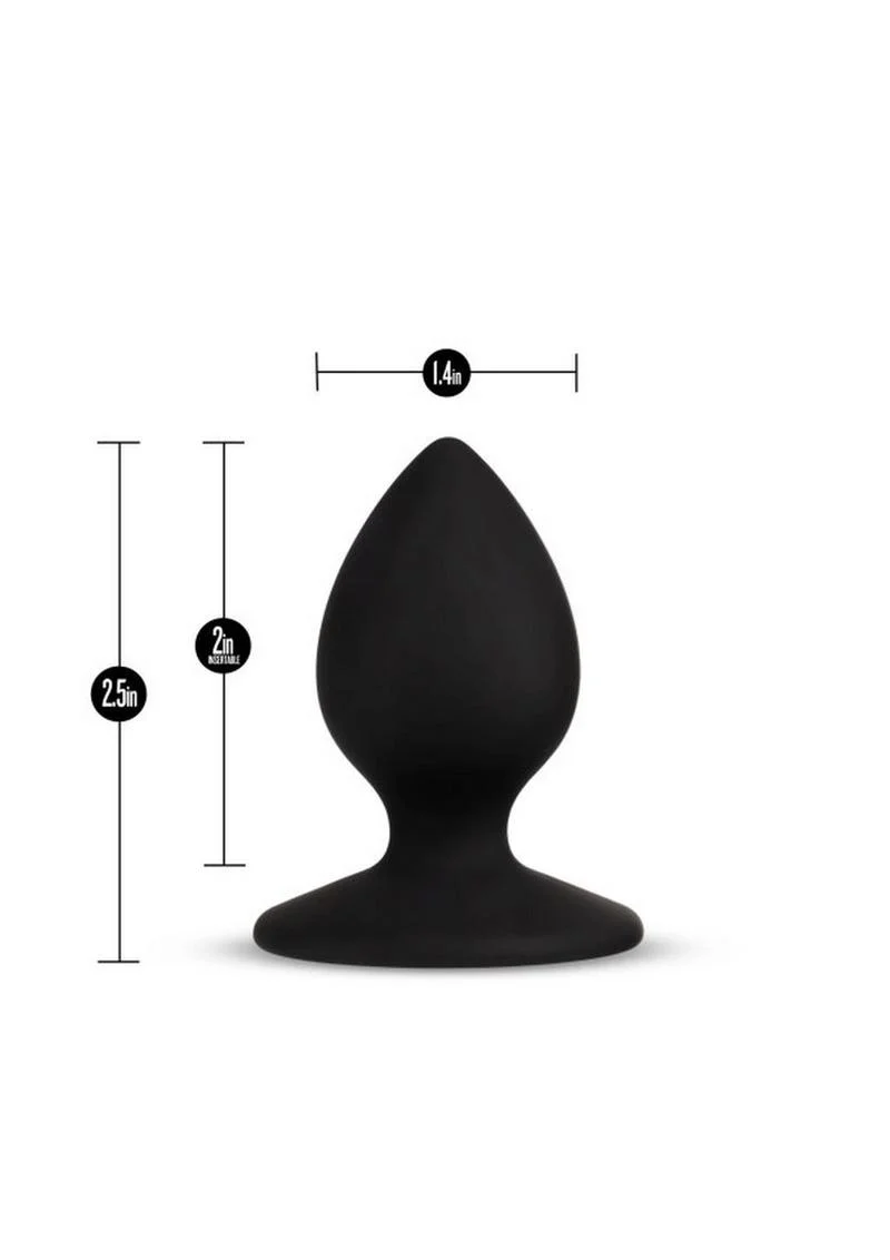 Temptasia Slut Silicone Butt Plug Black - Image 3
