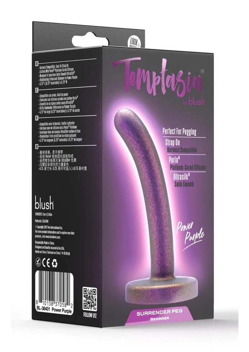 Temptasia Surrender Peg Beginner Compatible Silicone Dildo - Image 4