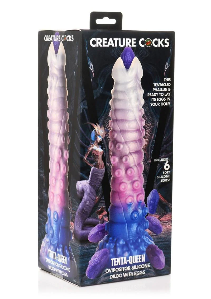 Tenta Queen Ovipositor Silicone Dildo With Eggs - Image 4