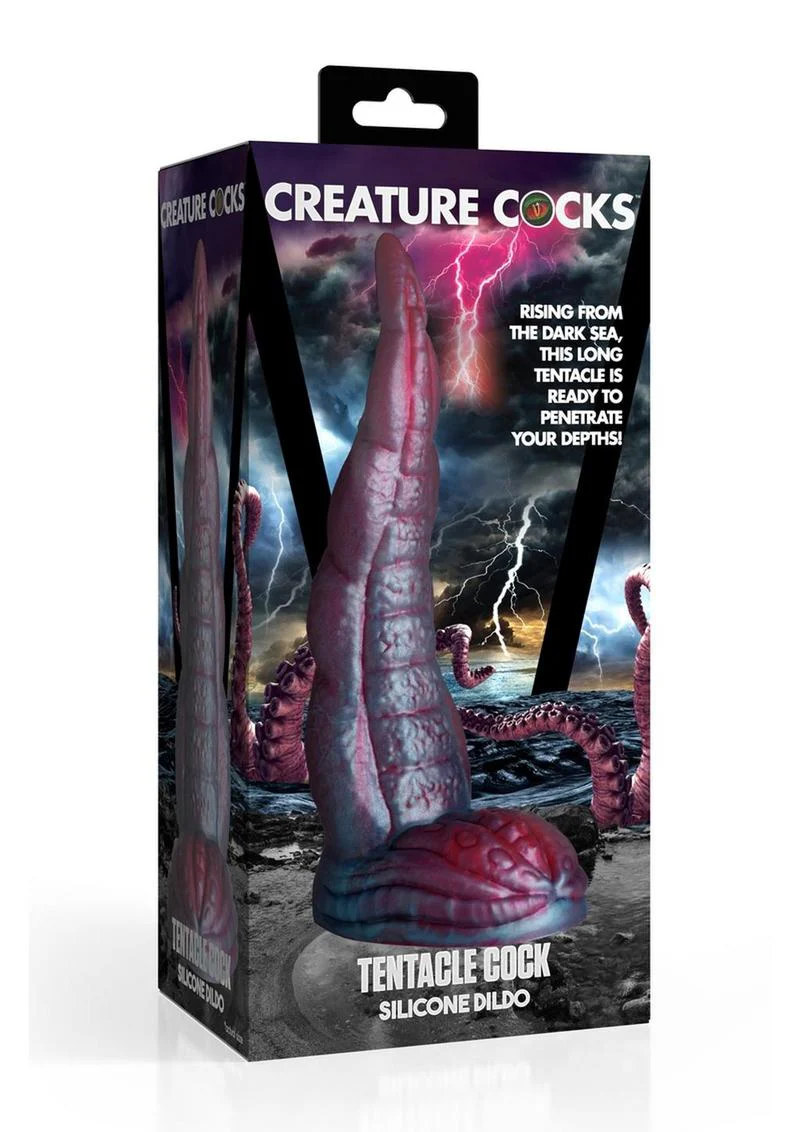 Tentacle Cock Silicone Dildo  Multicolor Tentacle Design - Image 4