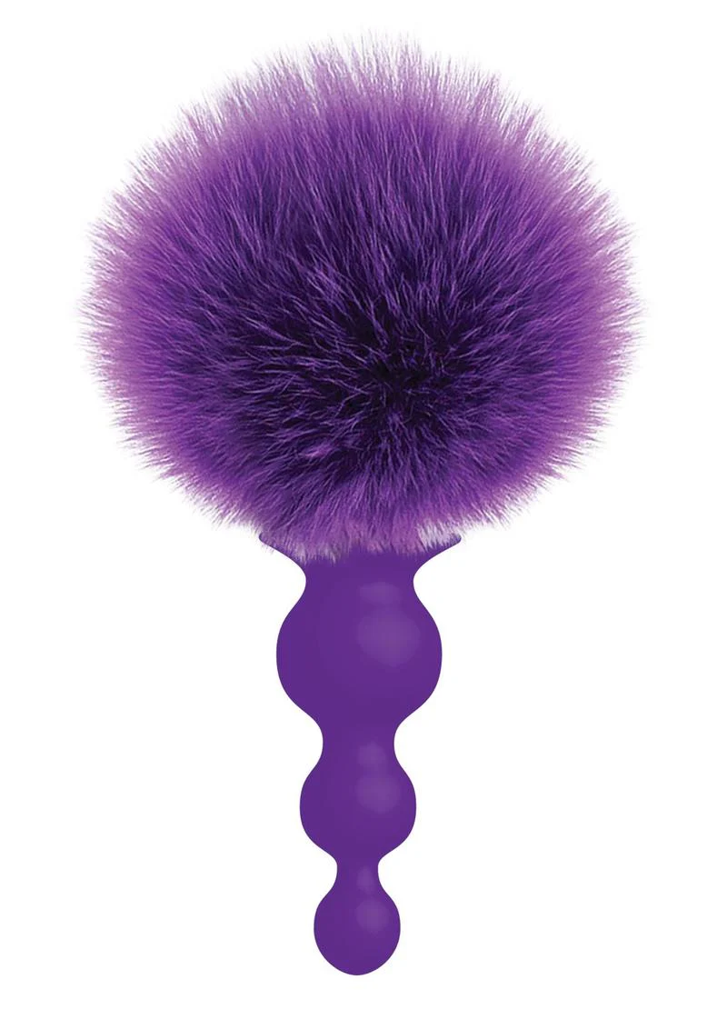 The 9’s Cotton Tails Silicone Beaded Bunny Tail Butt Plug - Image 2