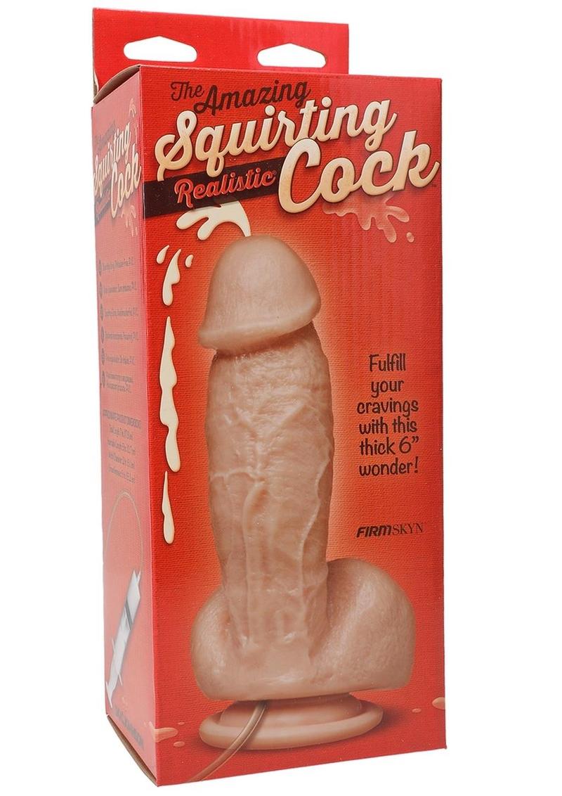 The Amazing Squirting Dildo 6" - Vanilla - Image 2