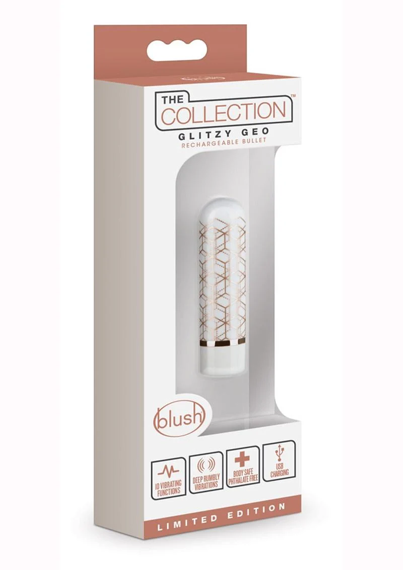 The Collection Glitzy Geo Rechargeable Bullet Vibrator - Image 4