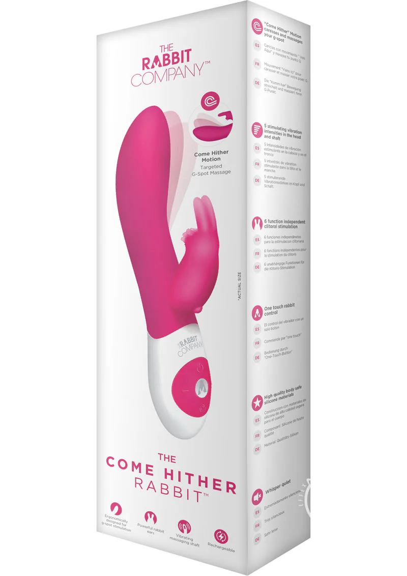 The Come Hither Rabbit Rechargeable Silicone G-Spot Vibrator - Image 11