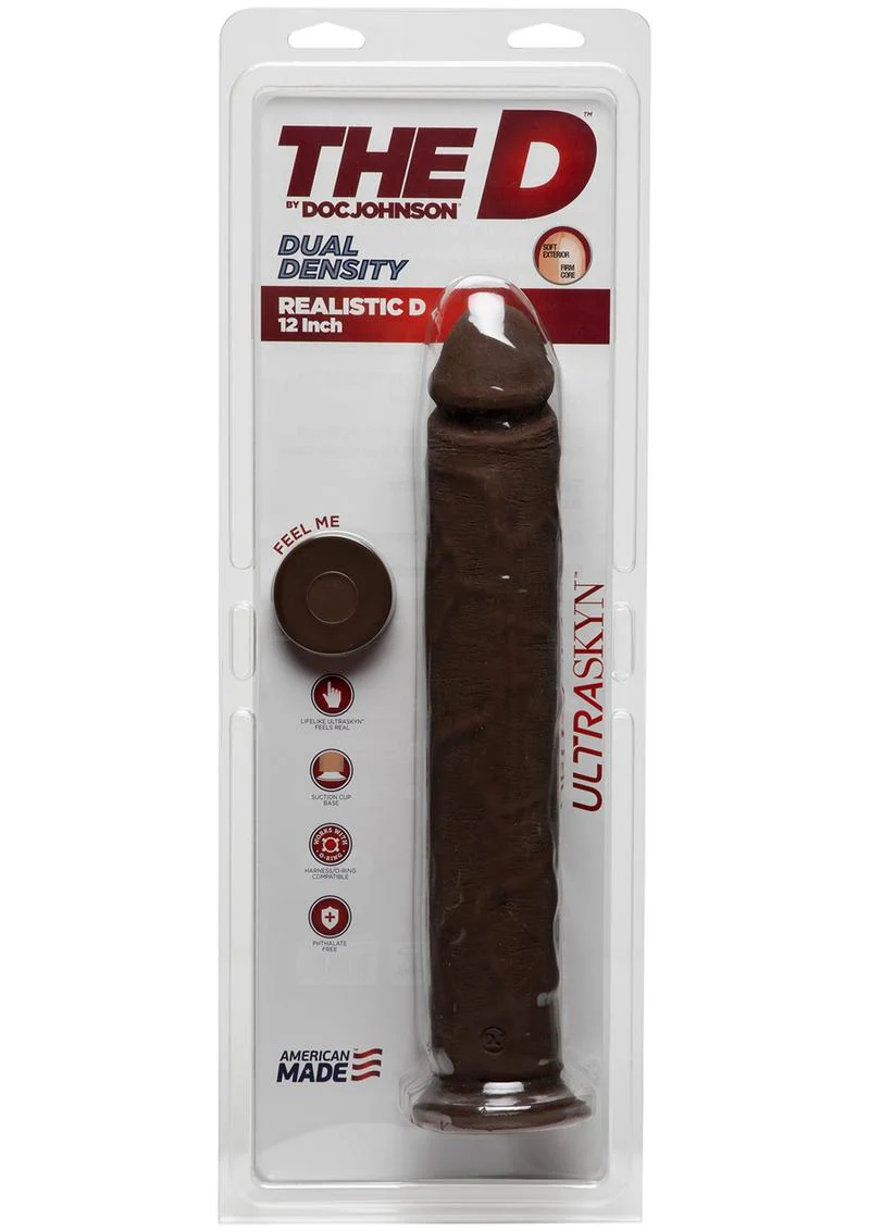 The D by Doc Johnson 12 Inch Realistic D Dual Density ULTRASKYN Dildo - Image 3