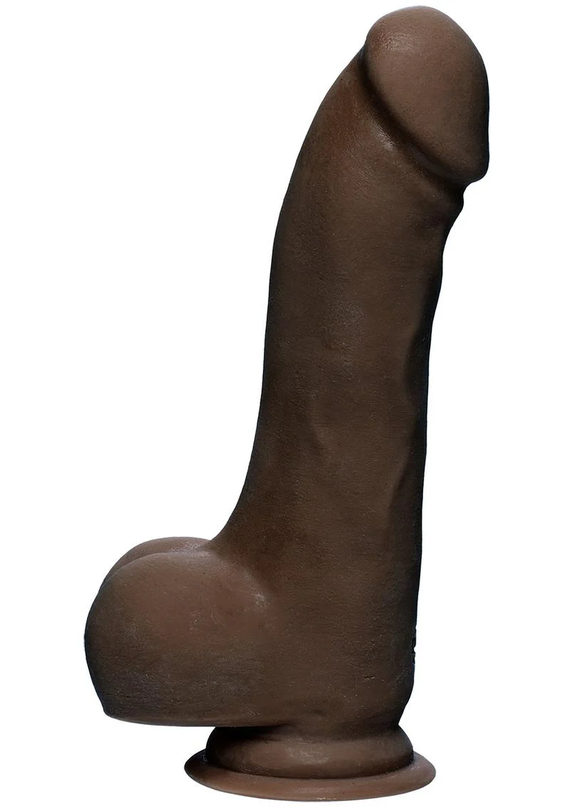 The D by Doc Johnson Master D Dual Density Dildo with Balls ULTRASKYN - Image 3